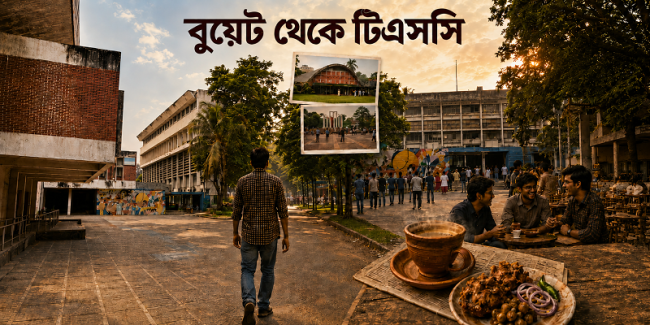 বুয়েট থেকে টিএসসি